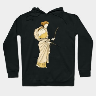 Ladies of the Villa of Ariadne - Diana sticker Hoodie